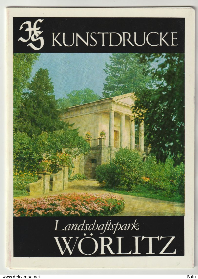 Leporella Kunstdrucke Landschaftspark Wörlitz Mit Begleittext DDR 1982 Verlag H.C. Schmiedicke (VOB). Siehe 4 Scans, - Woerlitz