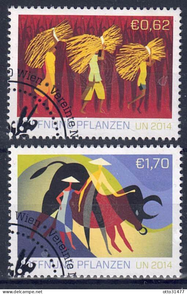 UNO Wien 2014 - Familienbetriebe, Nr. 840 - 841, Gestempelt / Used - Oblitérés