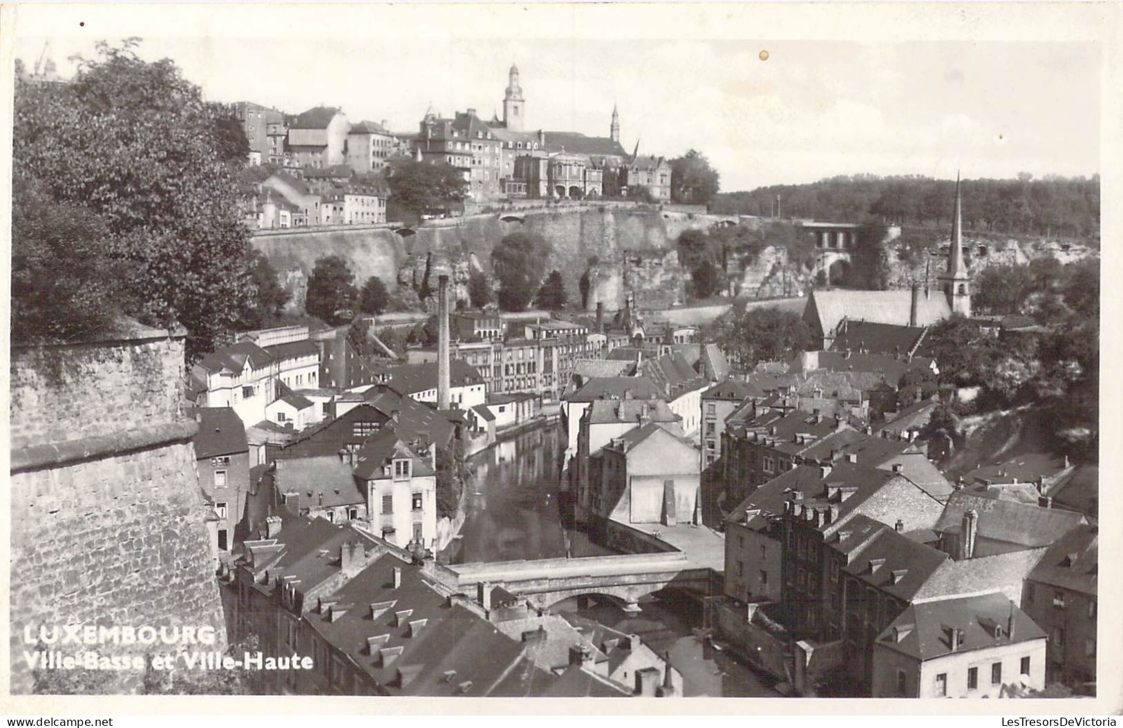 LUXEMBOURG - Ville-Basse Et Ville-Haute - Carte Postale Ancienne - Lussemburgo - Città