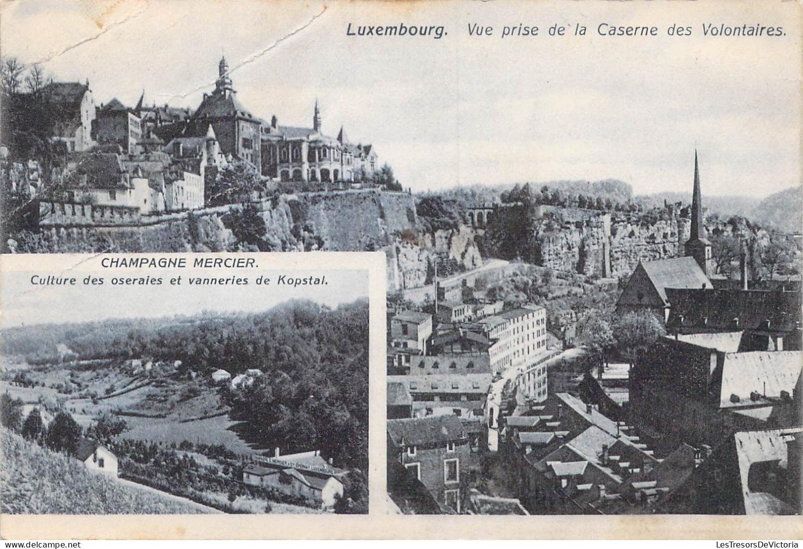 LUXEMBOURG - Vue Prise De La Caserne Des Volontaires - Carte Postale Ancienne - Lussemburgo - Città