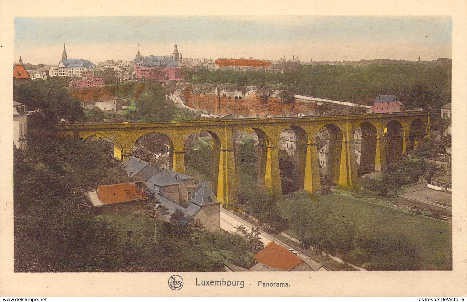 LUXEMBOURG - Panorama - Carte Postale Ancienne - Luxemburg - Stad