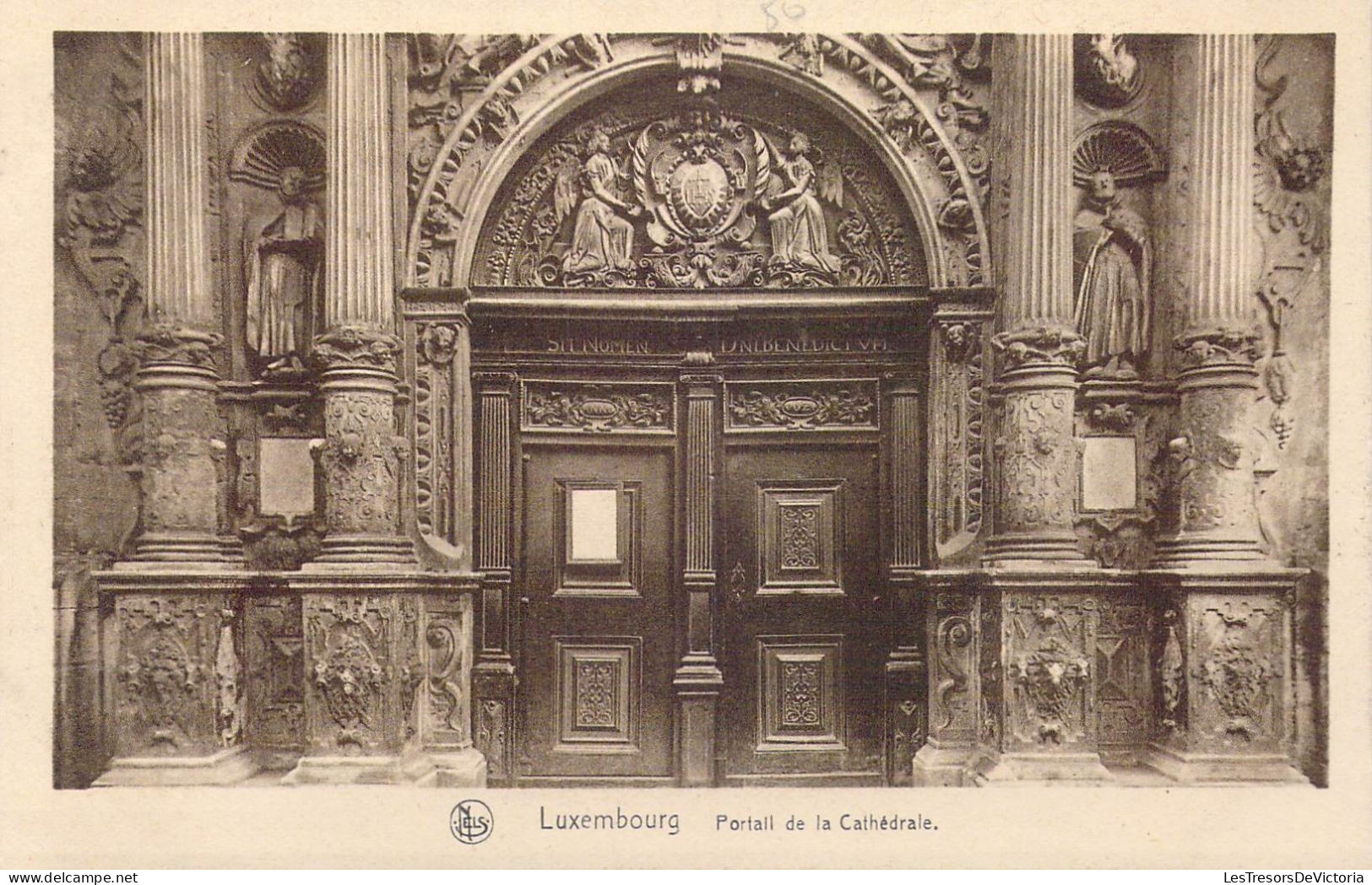 LUXEMBOURG - Portail De La Cathédrale - Carte Postale Ancienne - Luxemburg - Stadt