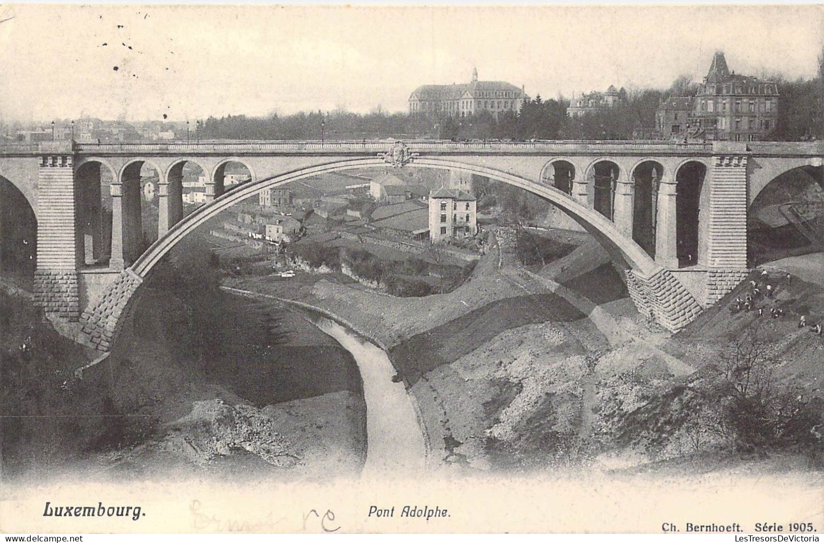 LUXEMBOURG - Pont Adolphe - Carte Postale Ancienne - Luxemburgo - Ciudad