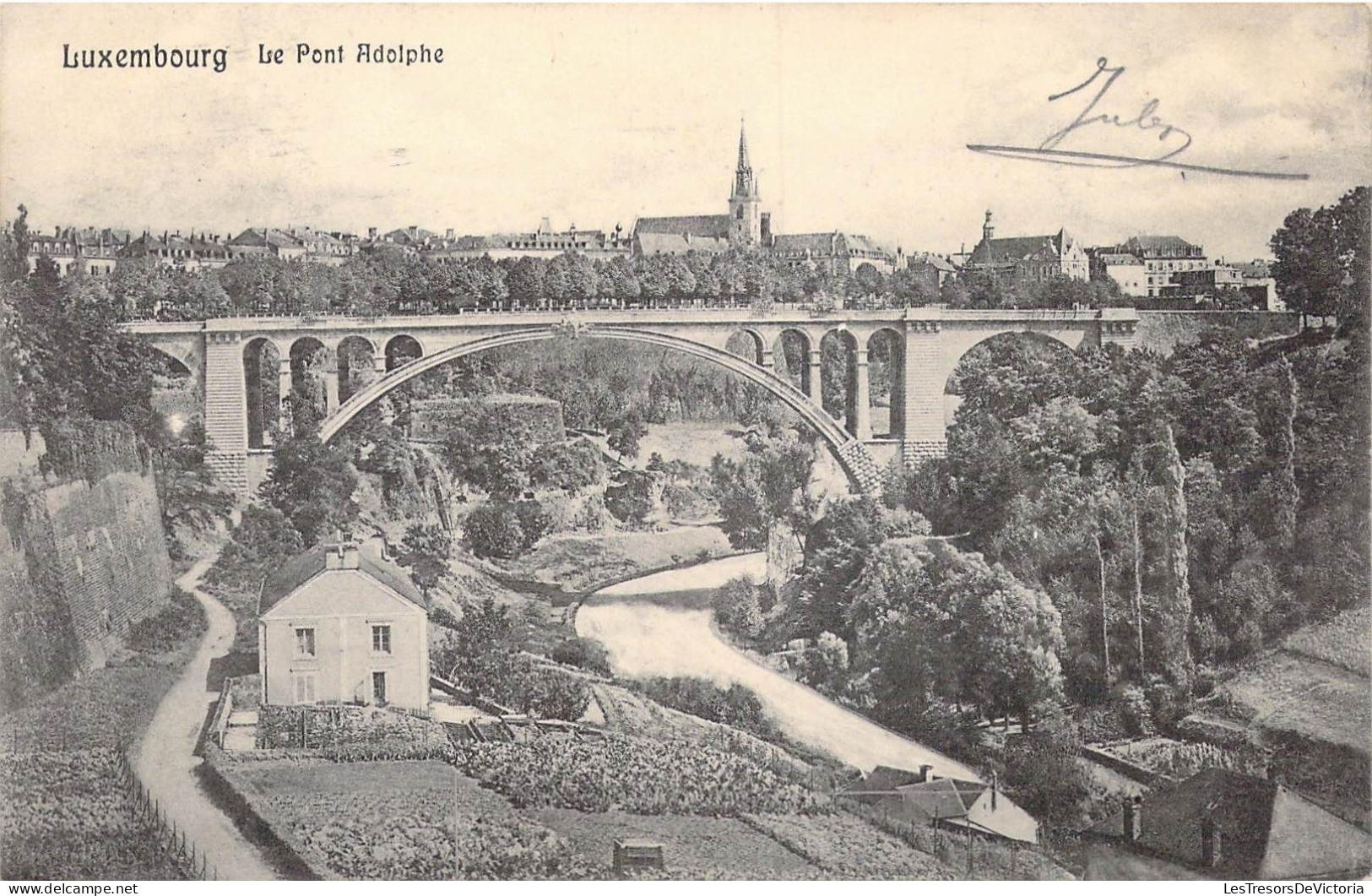 LUXEMBOURG - Le Pont Adolphe - Carte Postale Ancienne - Luxemburg - Stadt