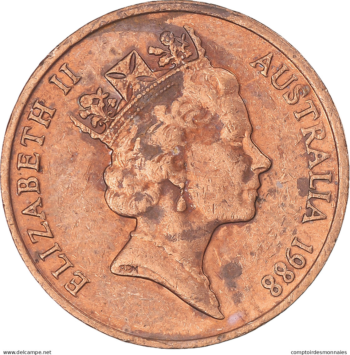 Monnaie, Australie, 2 Cents, 1988 - 2 Cents