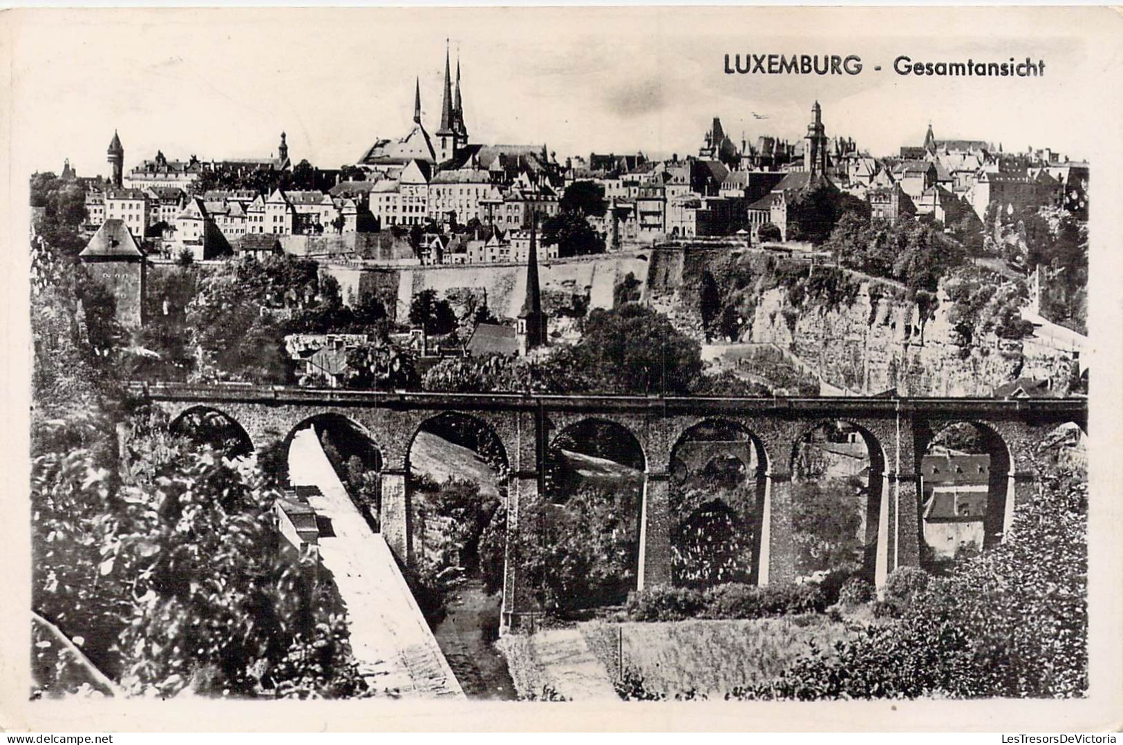 LUXEMBOURG - Gesamtansicht - Carte Postale Ancienne - Lussemburgo - Città