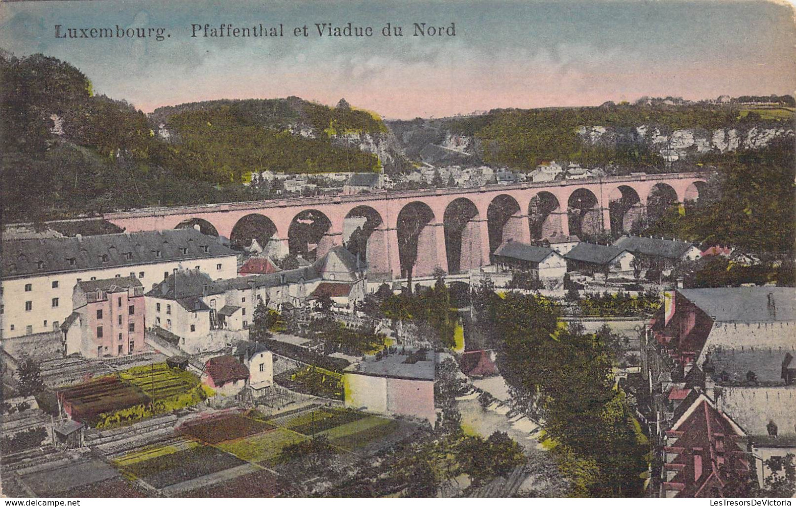 LUXEMBOURG - Pfaffenthal Et Viaduc Du Nord - Carte Postale Ancienne - Luxemburg - Stadt