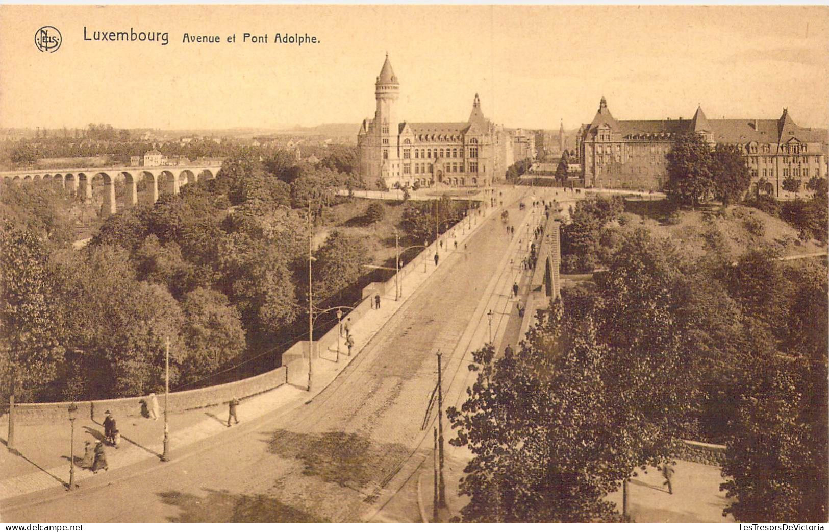 LUXEMBOURG - Avenue Et Pont Adolphe - Carte Postale Ancienne - Luxembourg - Ville