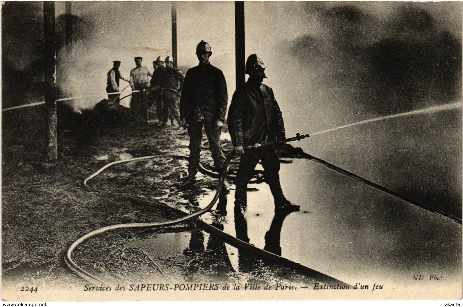 PC FIREFIGHTERS SAPEURS-POMPIERS DE PARIS EXTINCTION D'UN FEU (a41093) - Sapeurs-Pompiers
