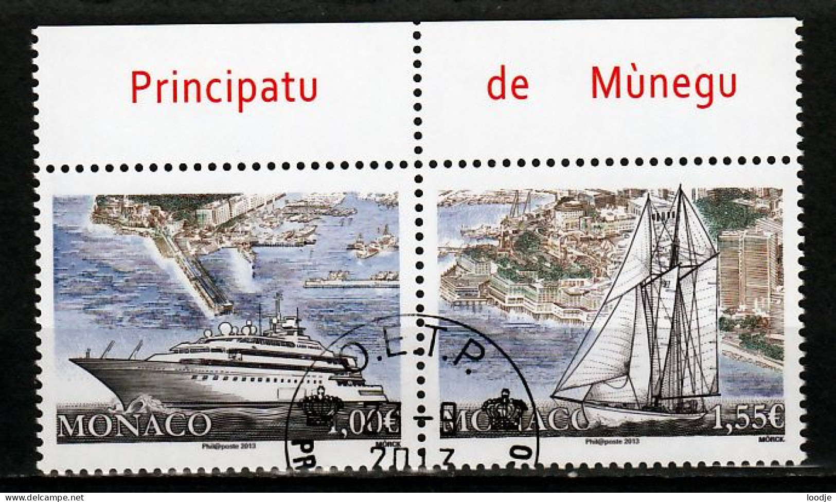 Monaco Mi 3152,3153 Jachten  Gestempeld Paar - Gebraucht