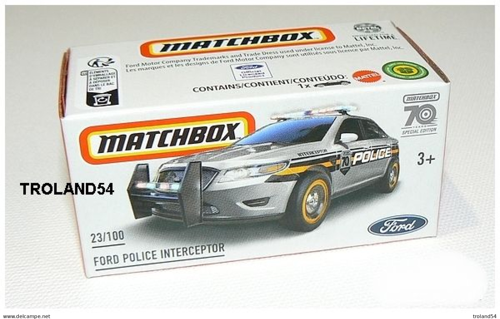 Matchbox, FORD POLICE INTERCEPTOR - Matchbox (Mattel)