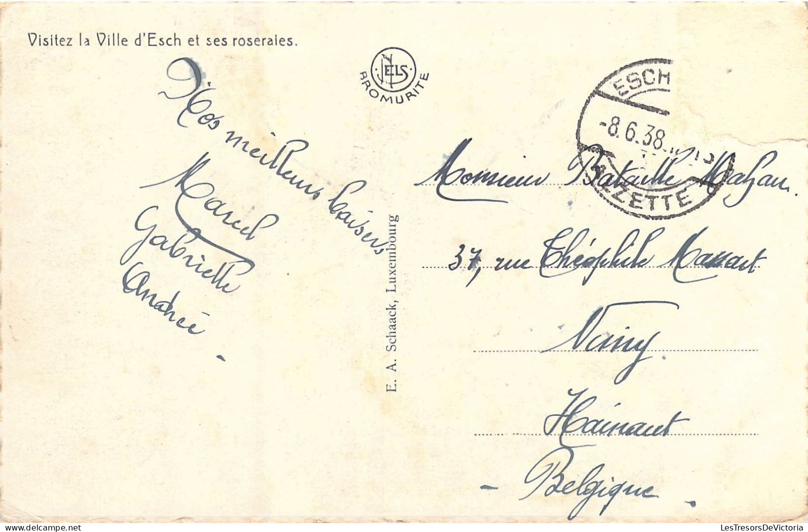 LUXEMBOURG - Esch-sur-Alzette - Vue Générale - Carte Postale Ancienne - Esch-Alzette