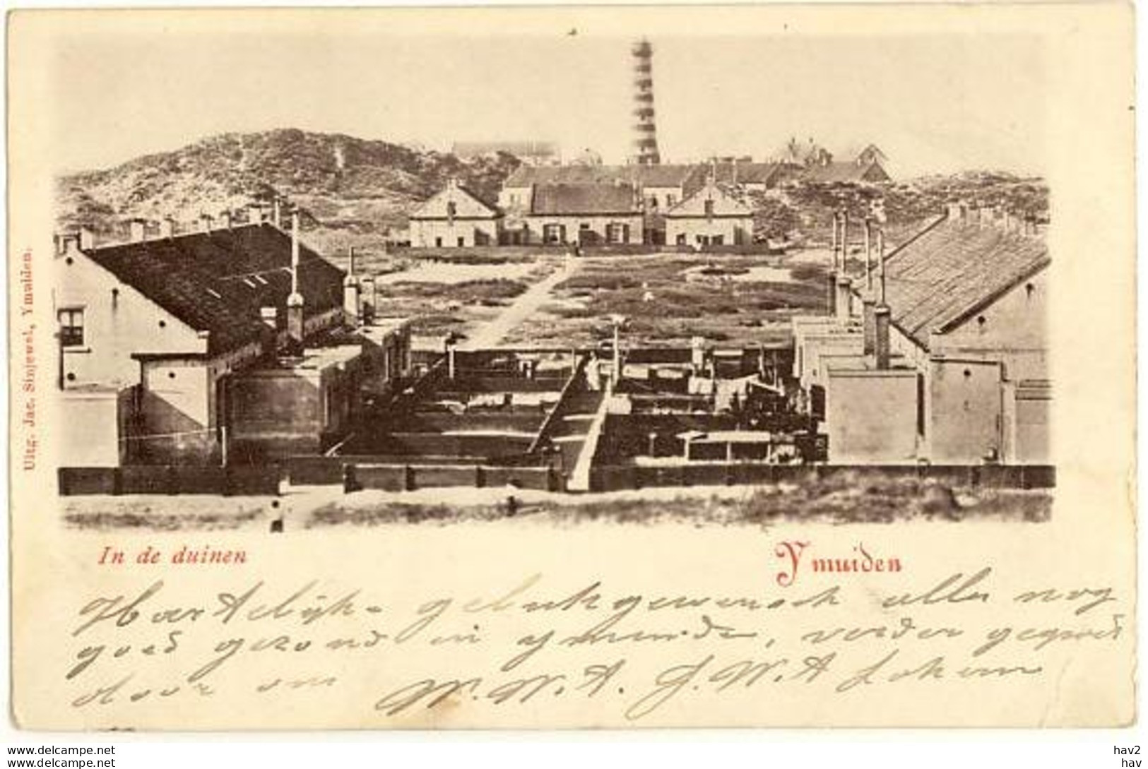 IJmuiden Voor 1905 In De Duinen, Vuurtoren 1229 - IJmuiden