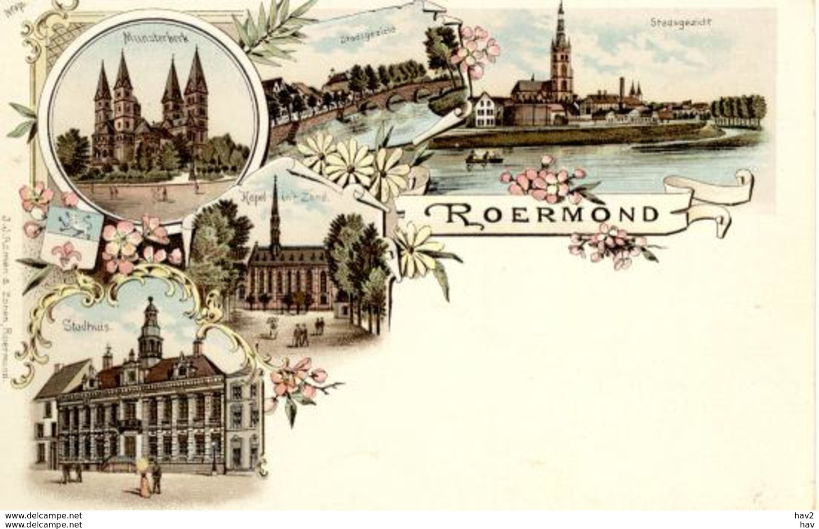 Roermond Oude Lithokaart 3434 - Roermond