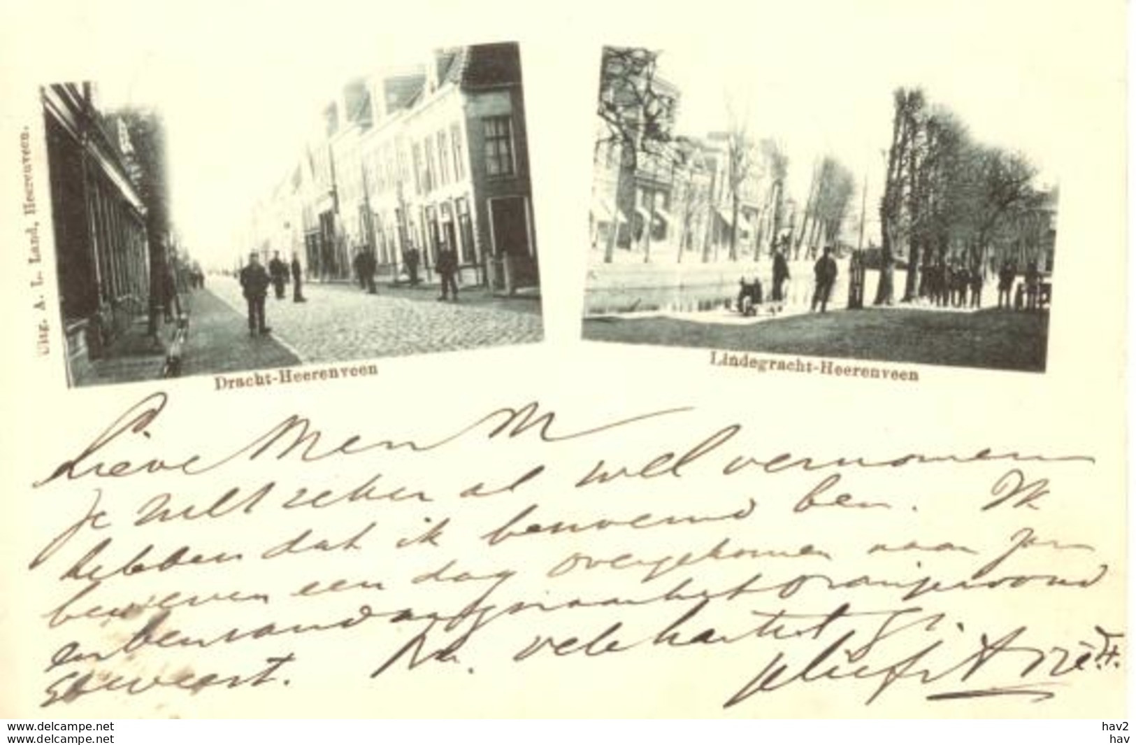 Heerenveen Dracht Lindengracht OUD!! (1900) 3604 - Heerenveen