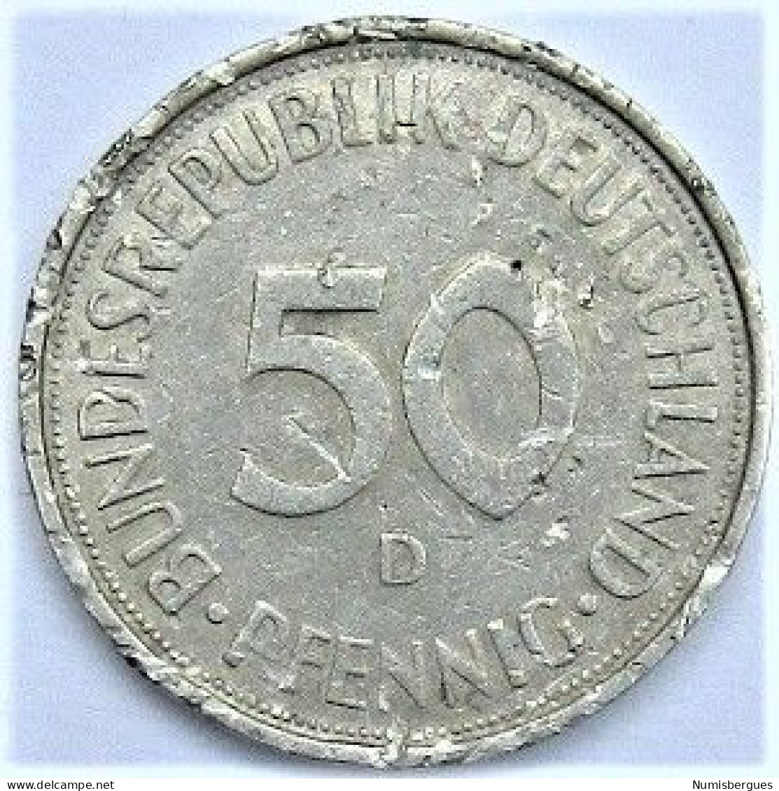 Pièce De Monnaie 50 Pfennig 1973 - 50 Pfennig