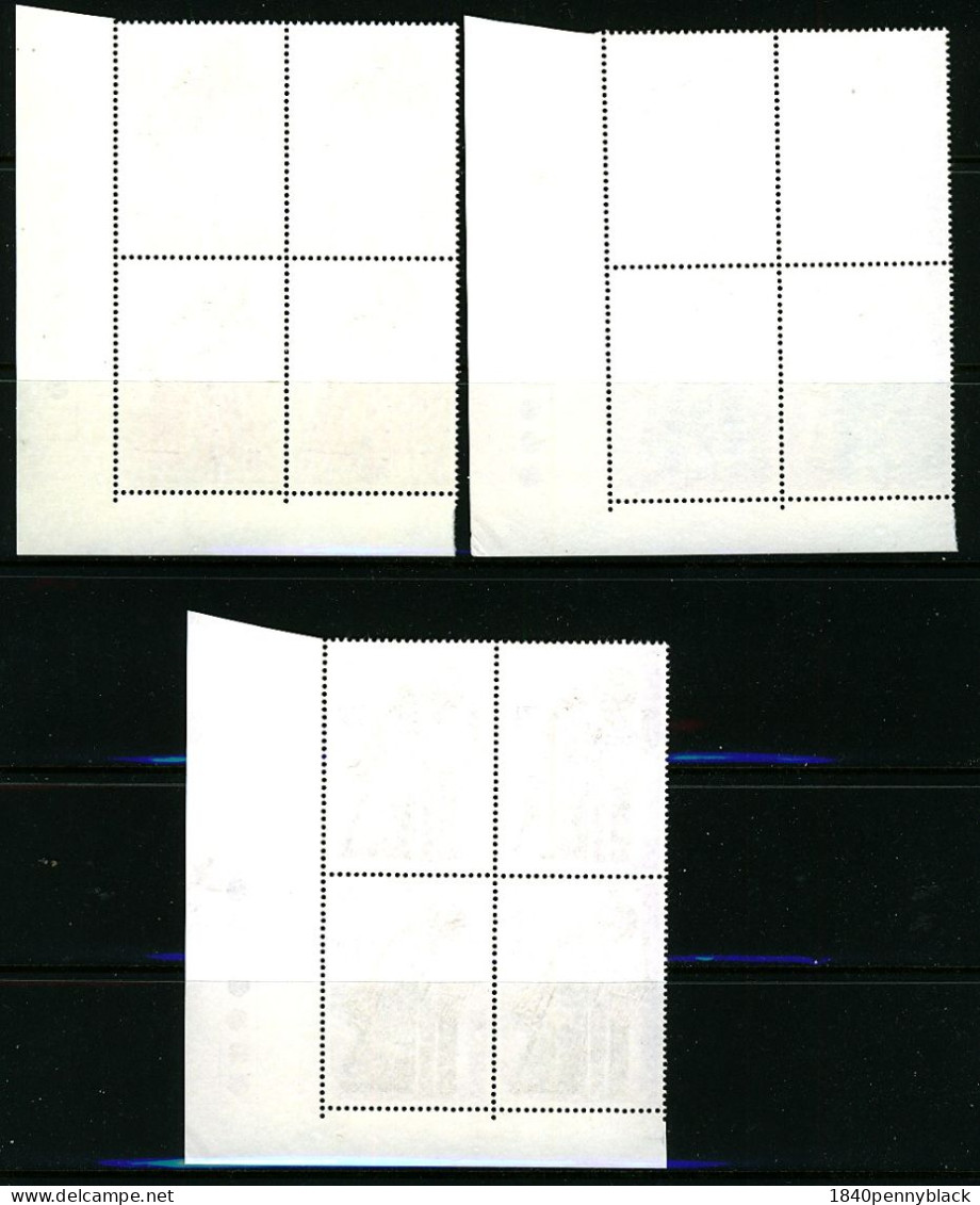 GB 1972 Christmas Set SG 913-5 In Blocks Of Four With Traffic Lights Bottom Right MNH Unmounted Mint - Volledige & Onvolledige Vellen