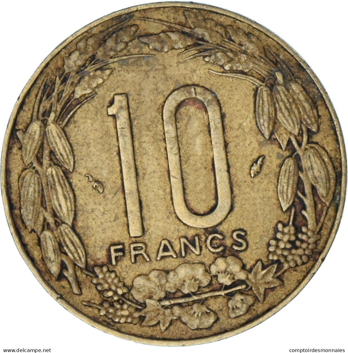 Monnaie, États De L'Afrique Centrale, 10 Francs, 1983 - Kamerun