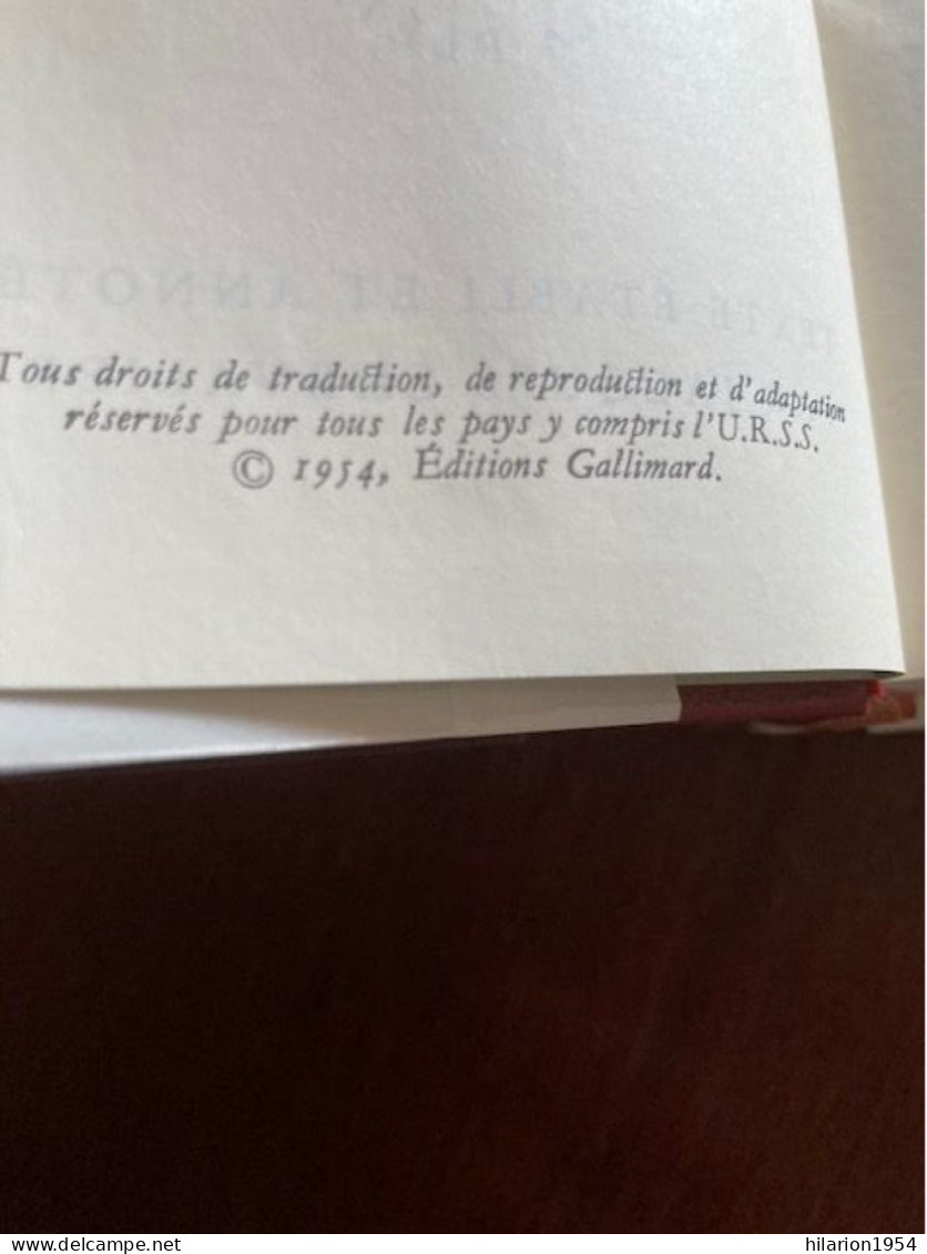 PASCAL - La Pléiade - Oeuvres Complètes - Paru En 1954 -  Edition 3e Trimestre 1969 - La Pléiade