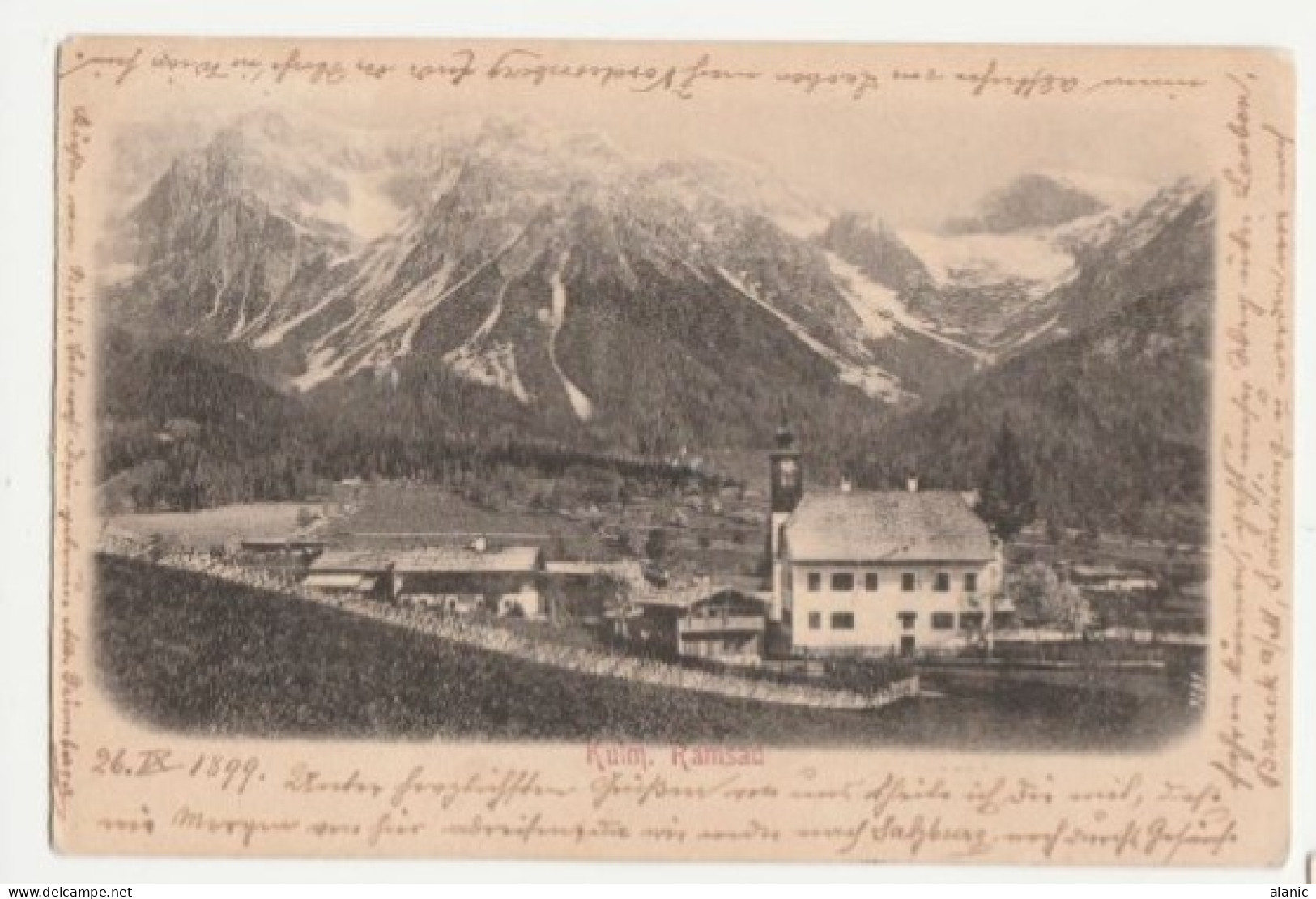 CPA-AUTRICHE 1898 GRUSS AUS KULM RAMSAU Voyagée-1899-PRECURSEUR- PEU CONNUE- BE - Ramsau Am Dachstein