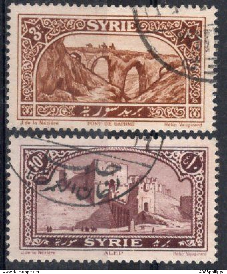 SYRIE Timbres-poste N°163 & 165 Oblitérés TB Cote 1€75 - Oblitérés