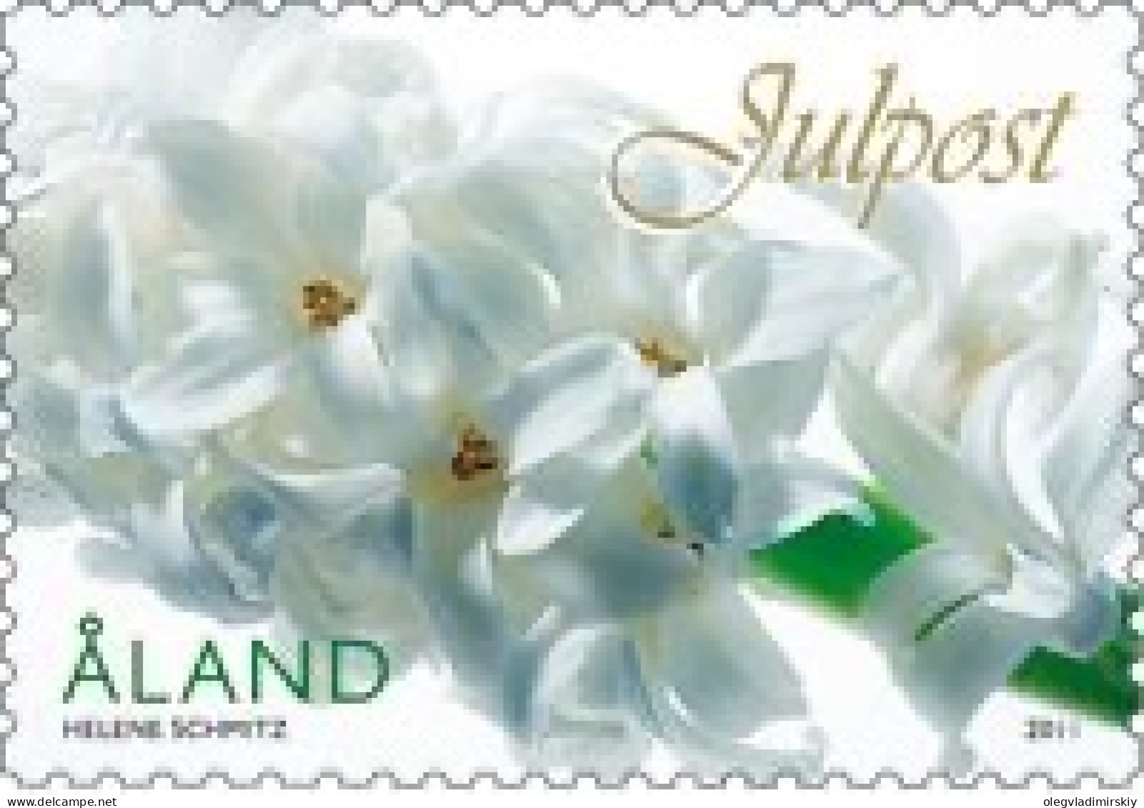 Aland Islands Åland Finland 2011 Christmas Flowers Stamp Mint - Ungebraucht