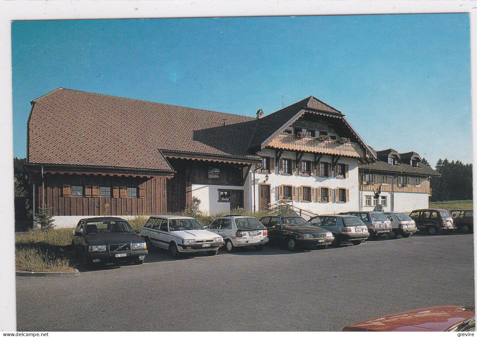 Vuadens, Hôtel-Restaurant Les Colombettes. Nombreuses Voitures. Format 10 X 15 - Vuadens