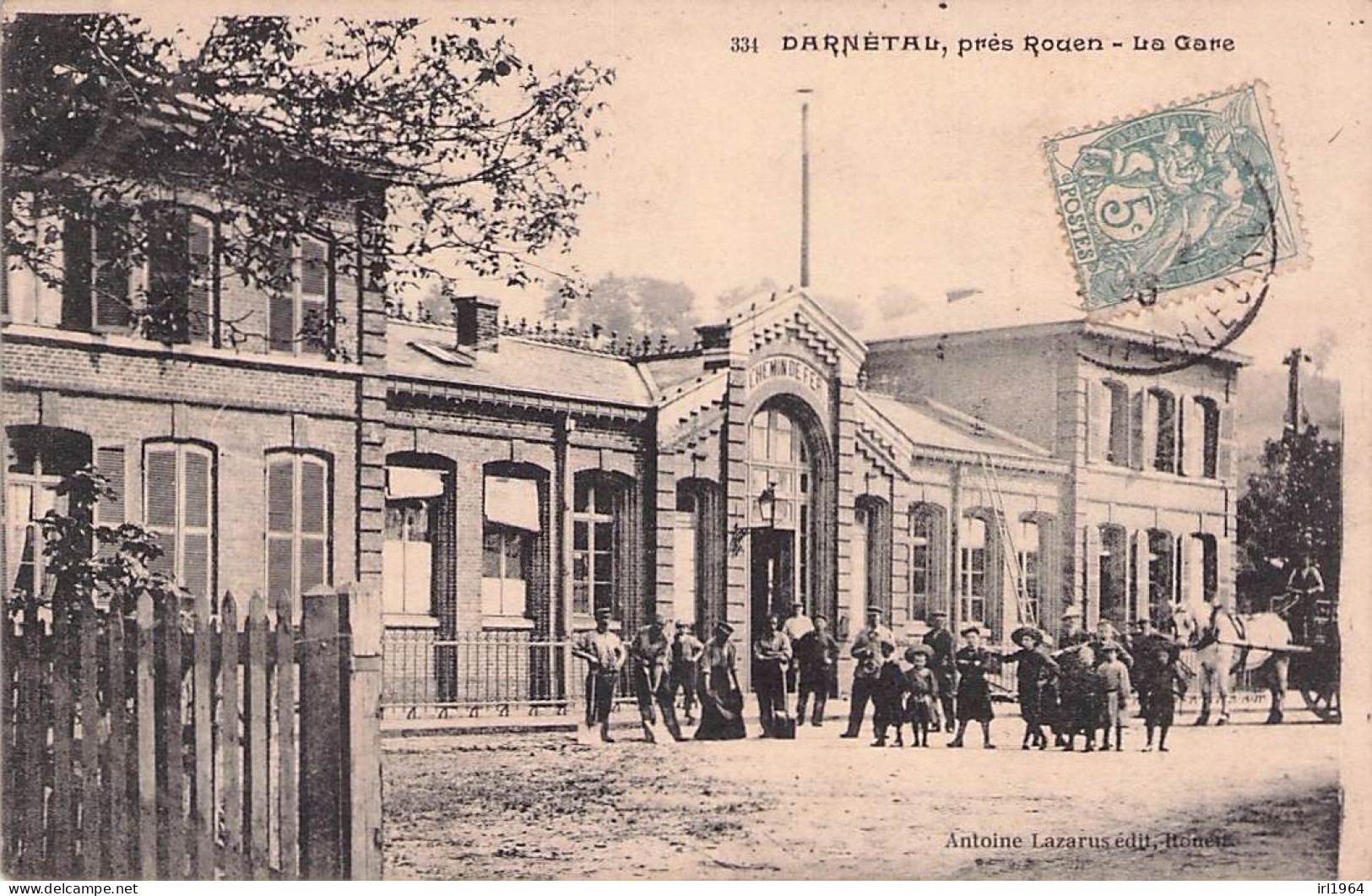DARNETAL PRES DE ROUEN LA GARE 1903 - Darnétal