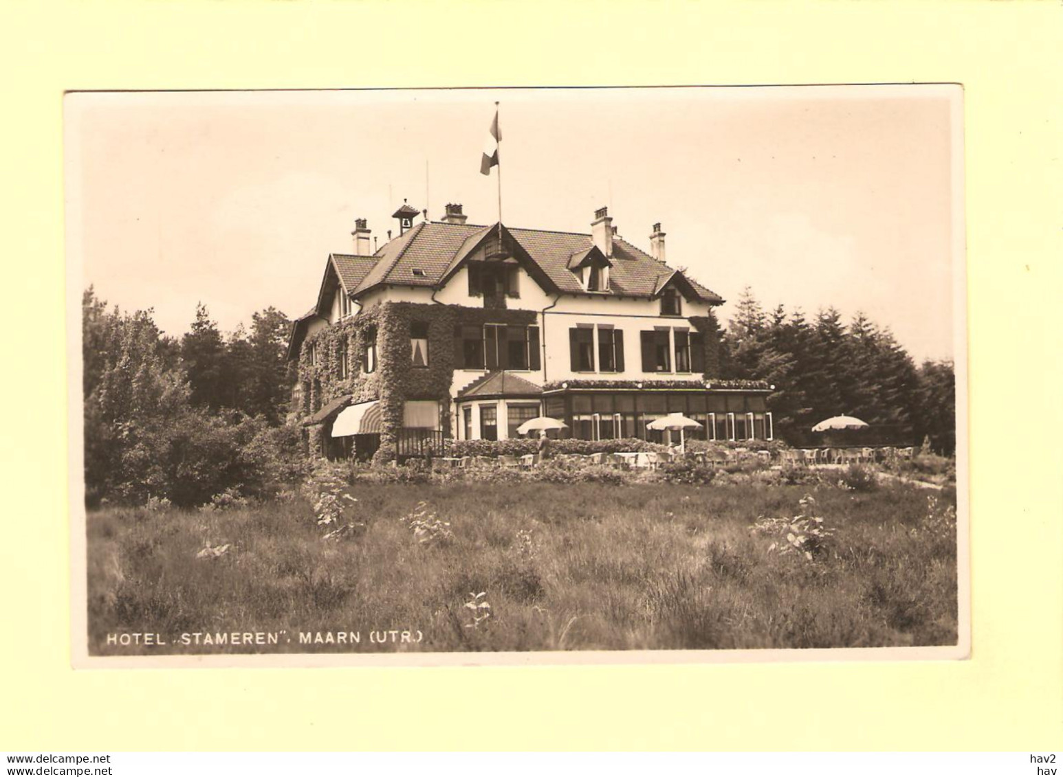 Maarn Hotel Stameren 1939 RY35583 - Maarn