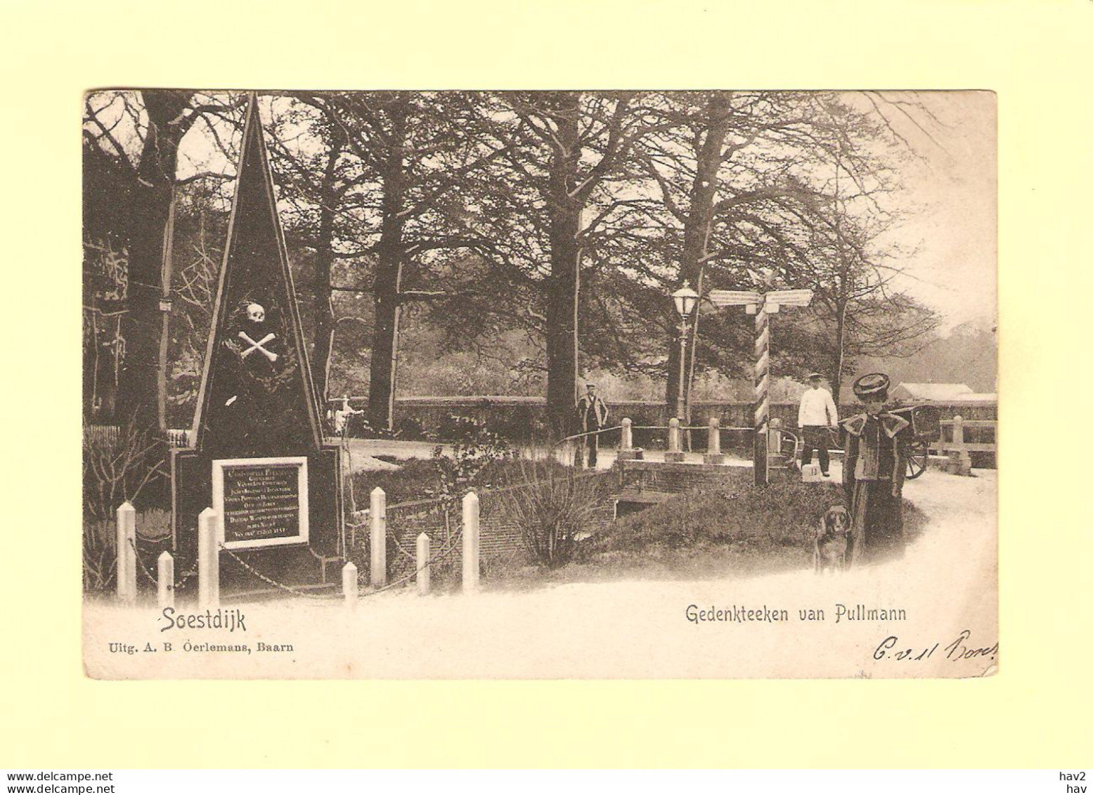 Soestdijk Dame Gedenkteken Pullmann 1904 RY35349 - Soestdijk