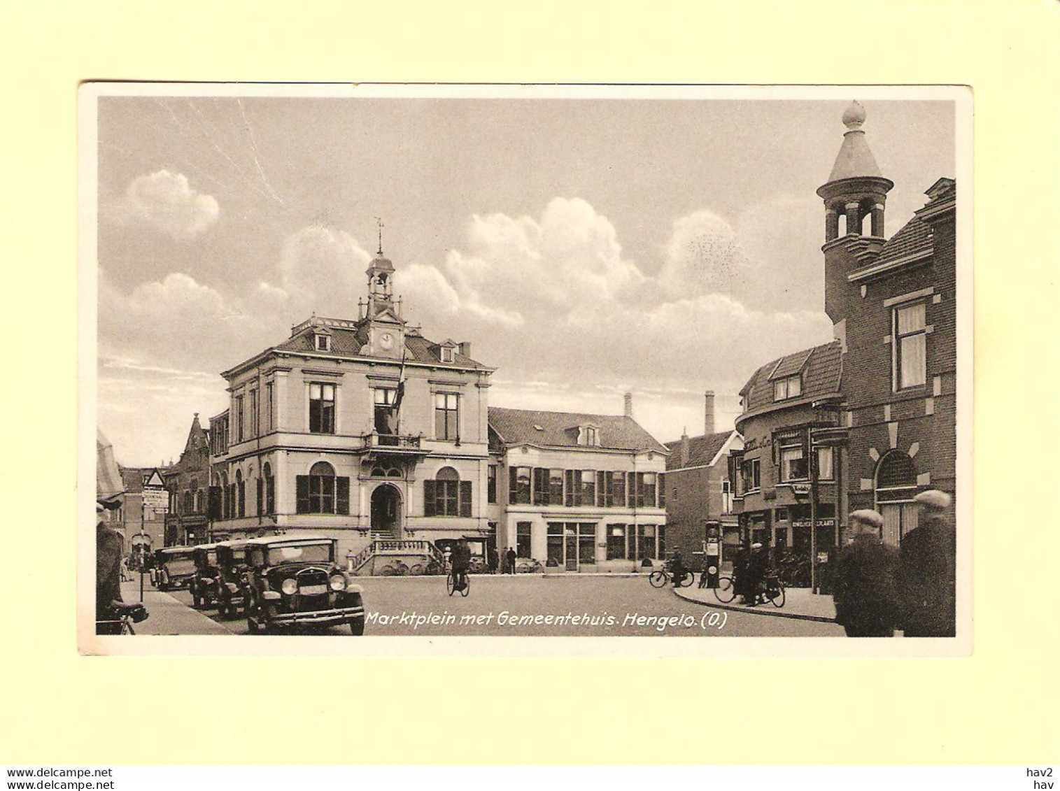 Hengelo Marktplein Gemeentehuis Auto's RY35278 - Hengelo (Ov)