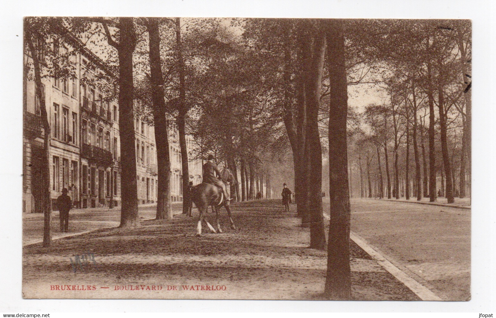 BELGIQUE - BRUXELLES Boulevard De Waterloo (voir Description) - Avenues, Boulevards
