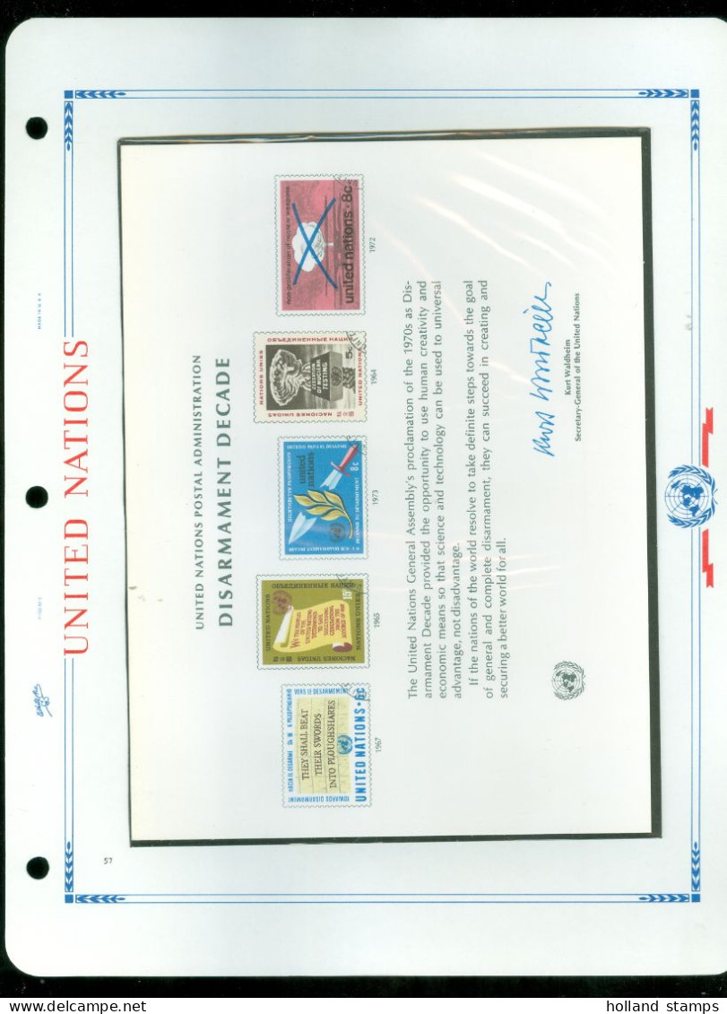 UNITED NATIONS VINTAGE COLLECTION FROM 1951 - 1977 * MNH * HISTORIC ALBUM BY WASHINGTON PRESS 81 SCANS