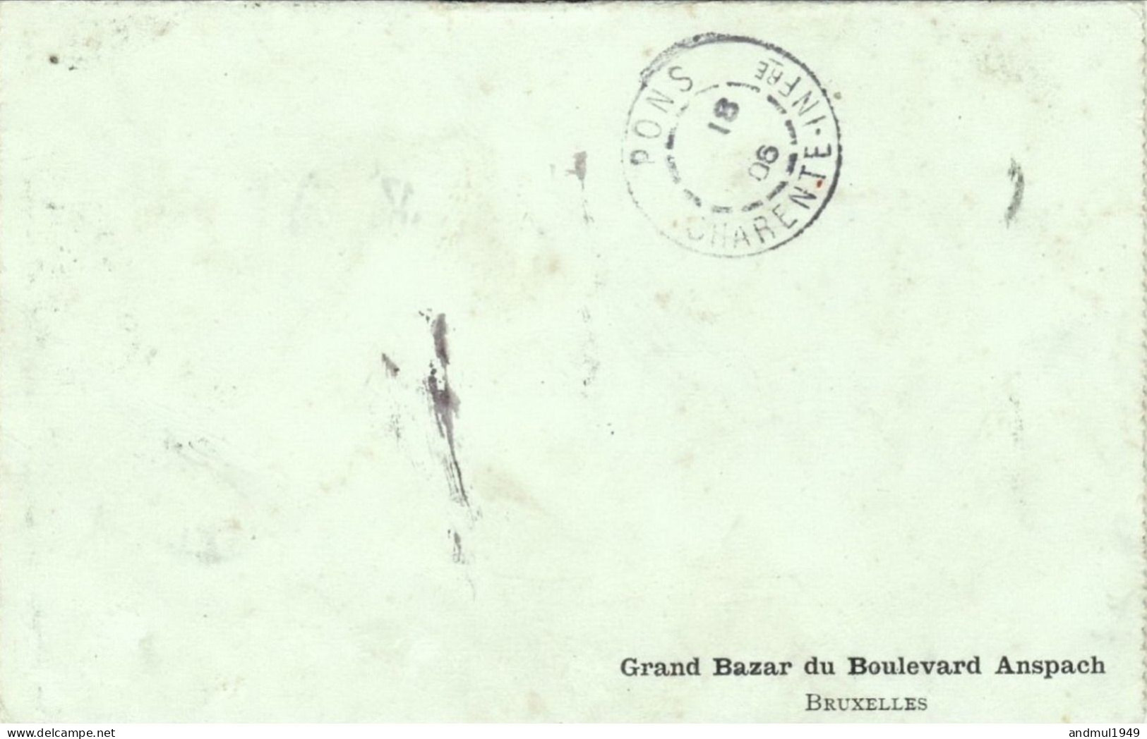 Enveloppe-lettre Illustrée 4 X N° 83 - Oblitération De 1906 Bruxelles Vers Pons - Letter Covers