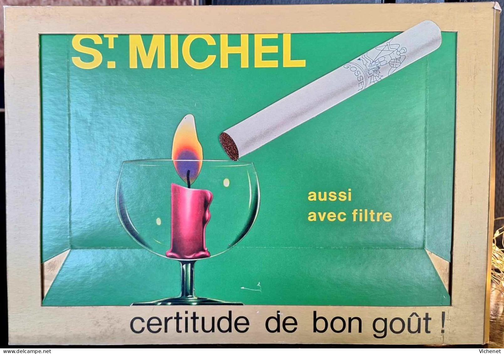 Cigarettes St Michel - Showcard - Objets Publicitaires
