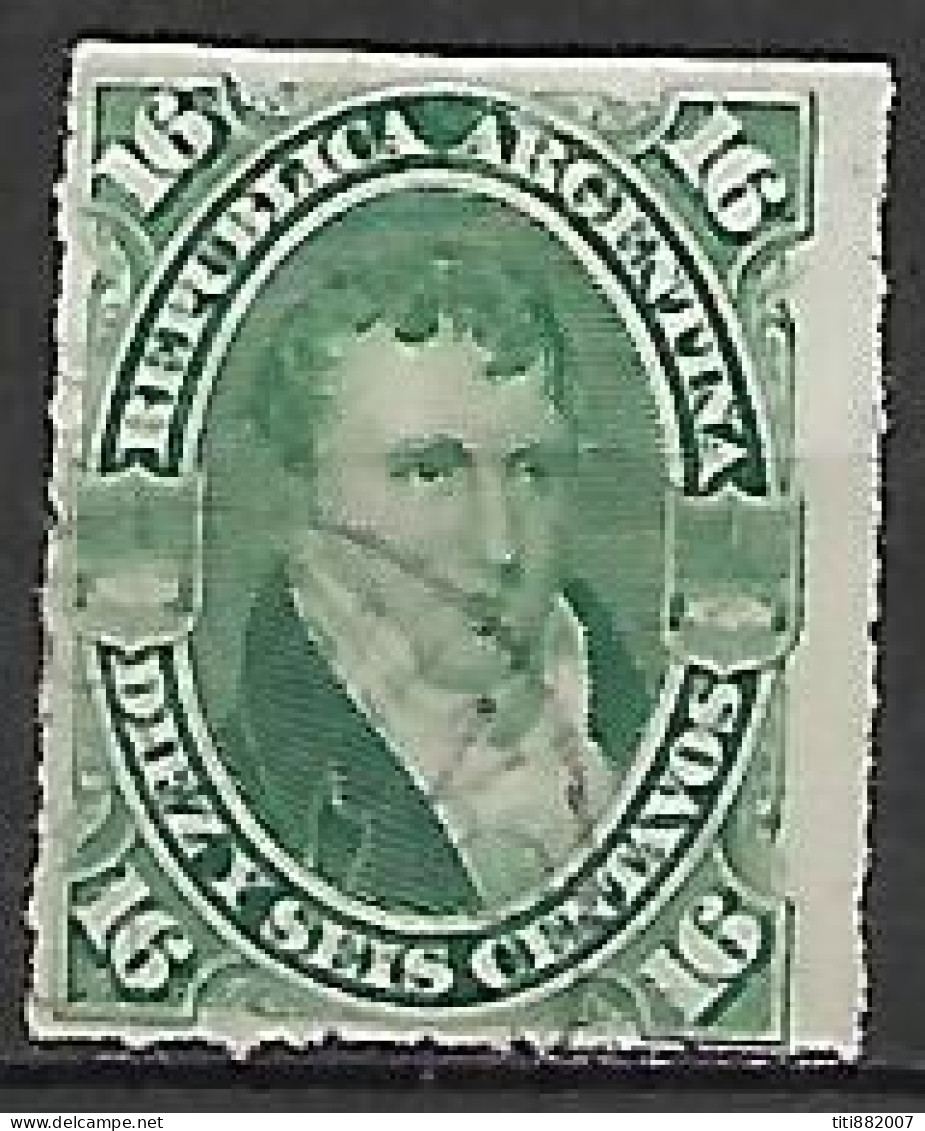 ARGENTINE   -   1876  .  Y&T N° 34 Oblitéré. - Used Stamps