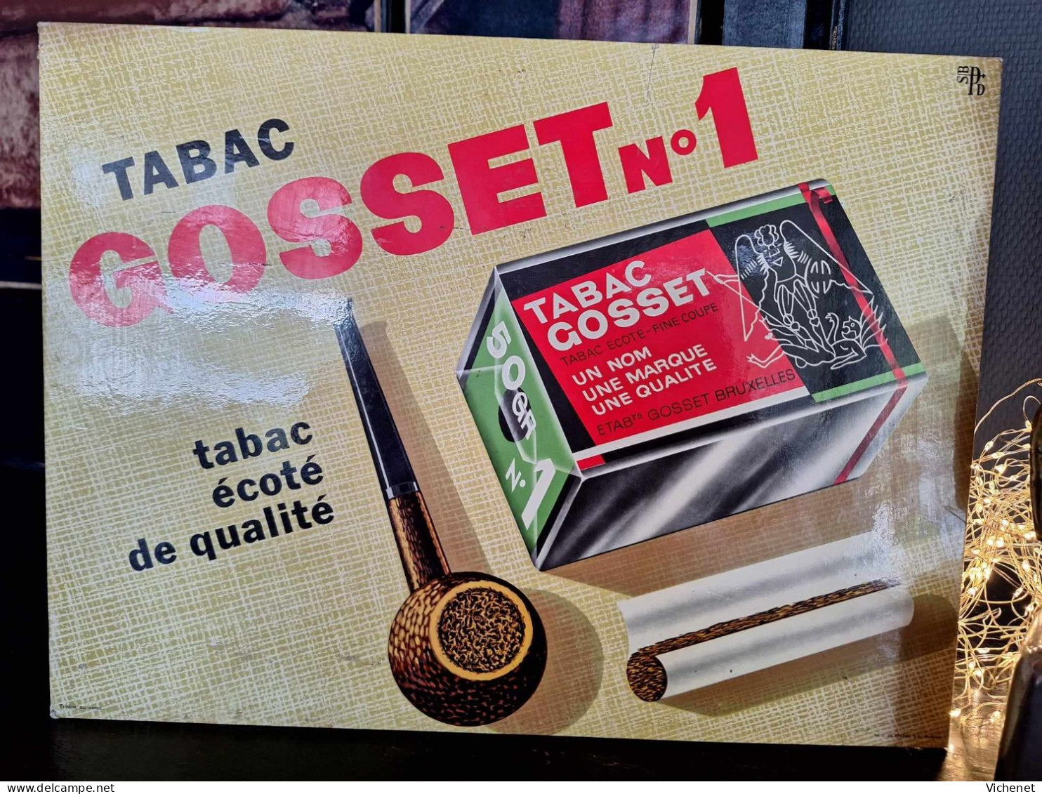 Tabac Gosset N° 1 - Showcard - Reclame-artikelen