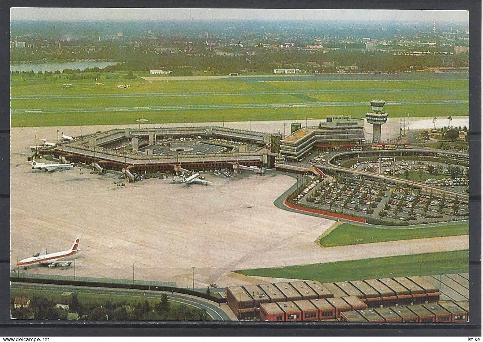 Germany, Berlin, Flughafen Tegel  Airport, Aerial View. '70s. - Tegel