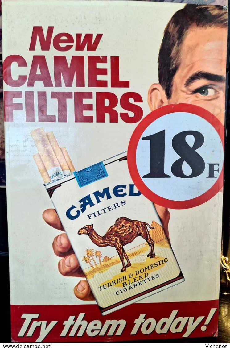 Cigarettes Camel Filters - Showcard - Advertising Items