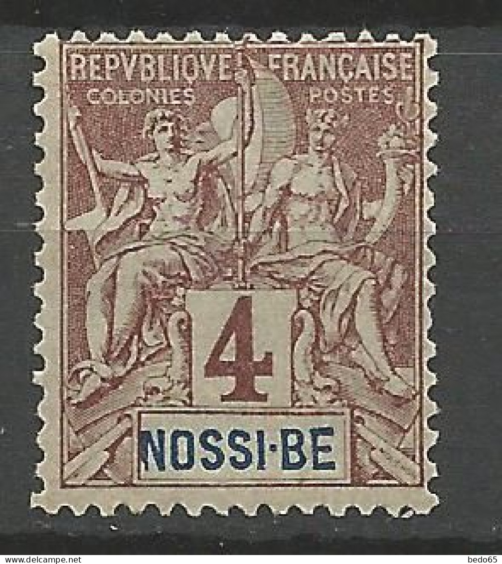 NOSSI-BE N° 29 Sans Accent Sur Le E De BE NEUF* TRACE DE CHARNIERE   / Hinge  / MH - Unused Stamps