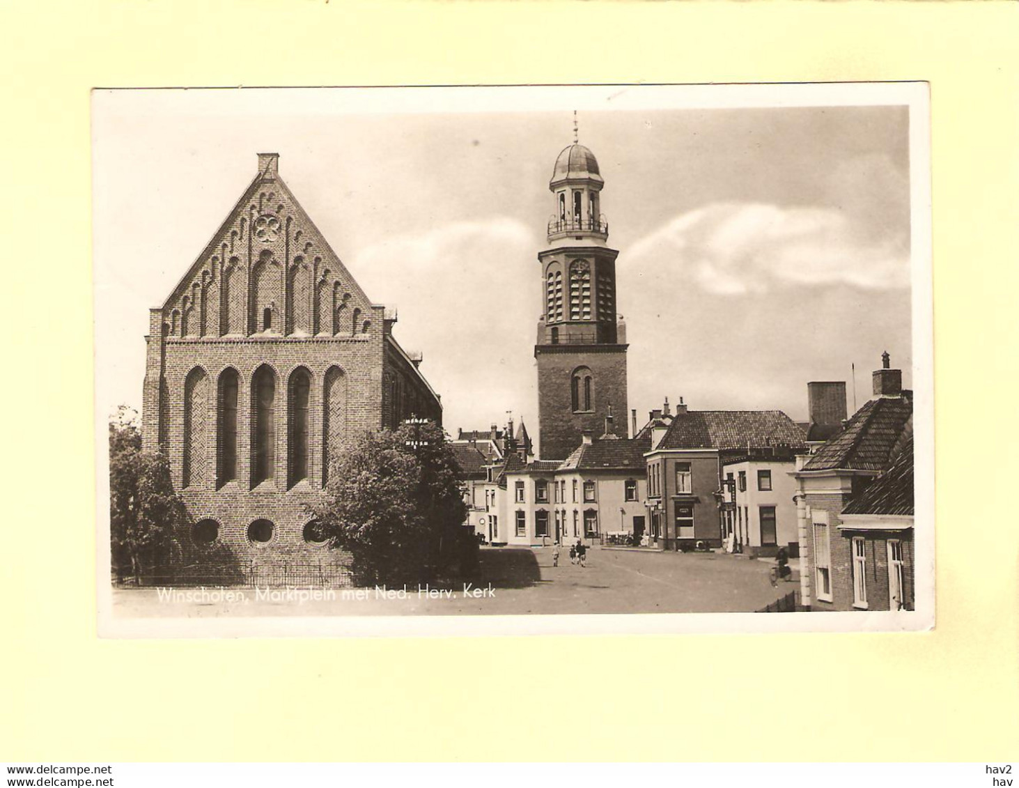 Winschoten Marktplein En N.H. Kerk 1943 RY34111 - Winschoten