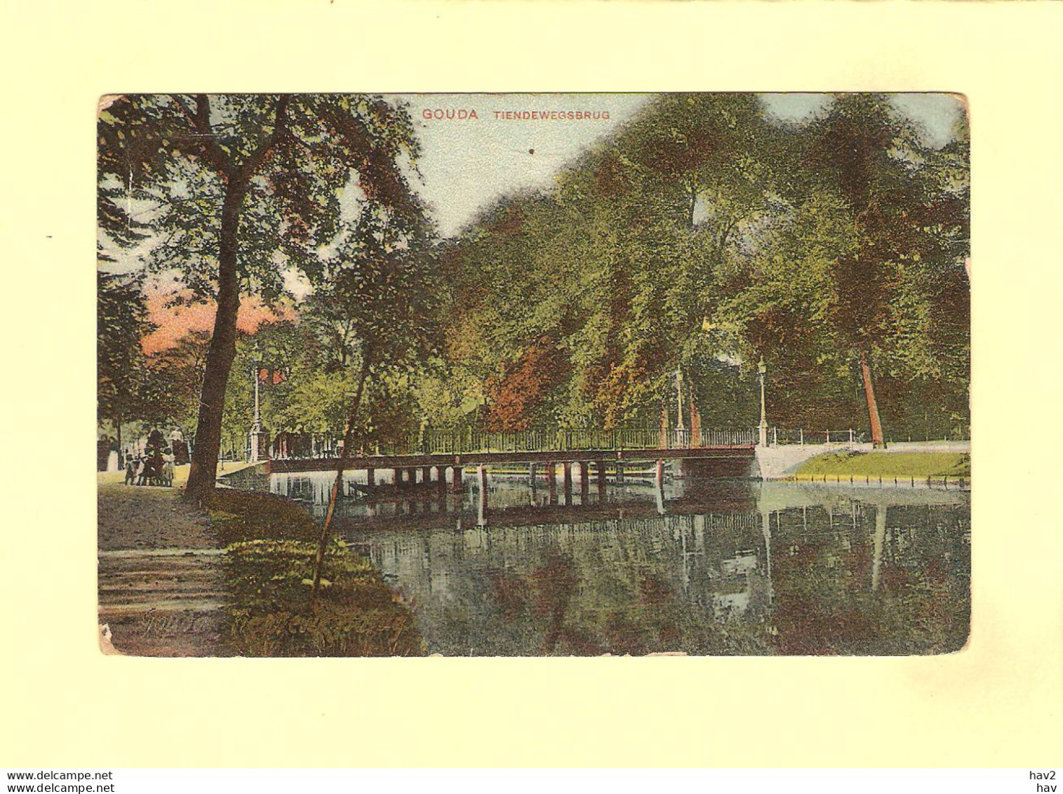 Gouda Tiendewegsbrug 1913 RY34042 - Gouda