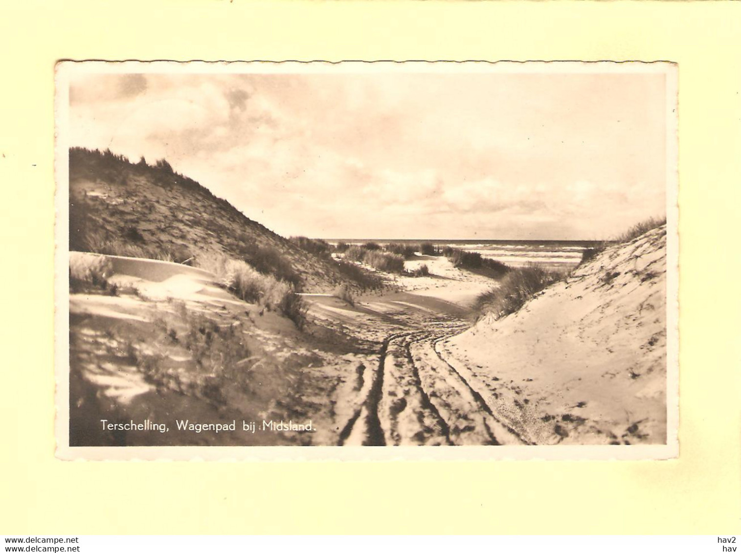 Terschelling Wagenpad Bij Midsland 1936 RY34008 - Terschelling