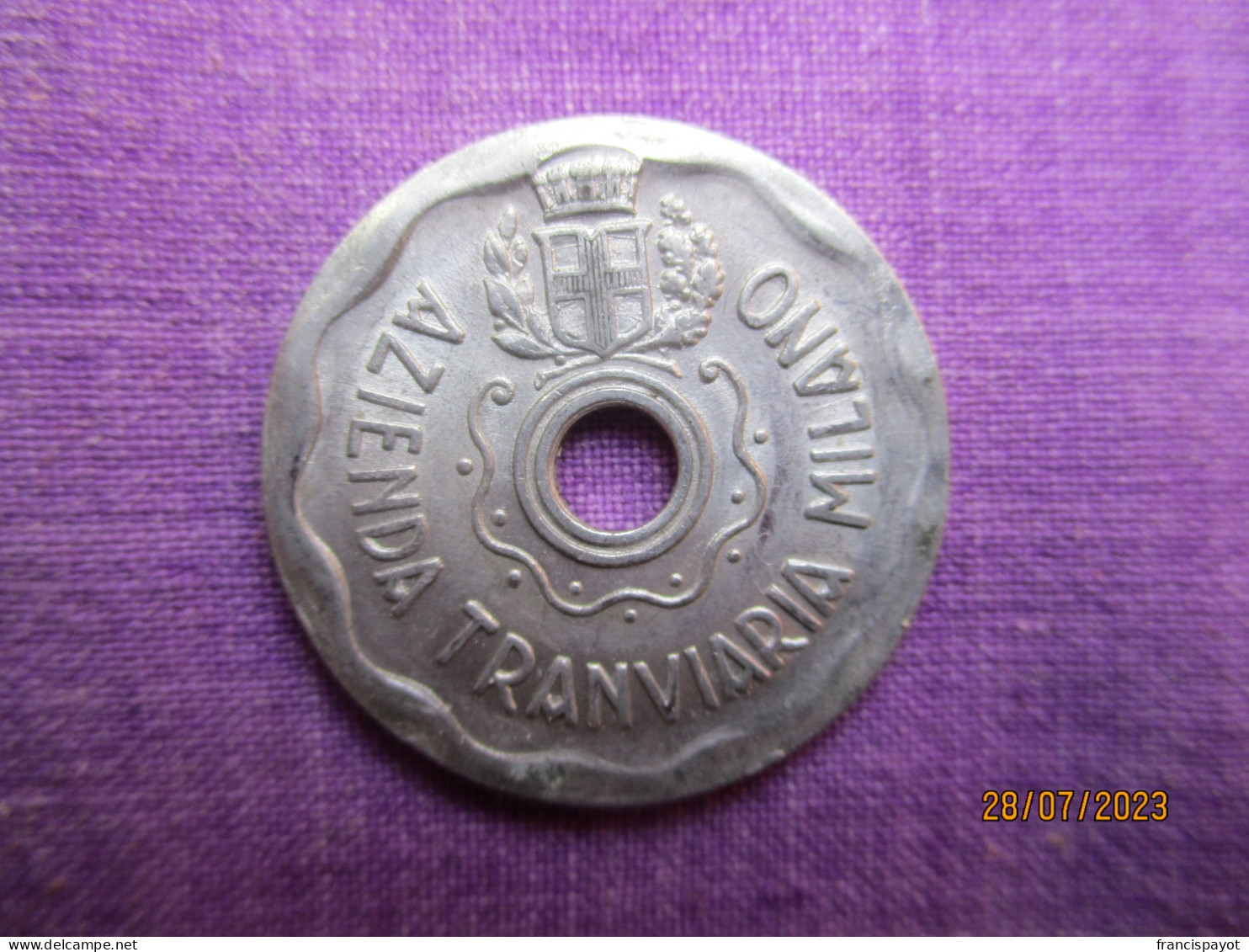 Token Tramway Milano 1944 Tariffa Ridotta - Profesionales/De Sociedad