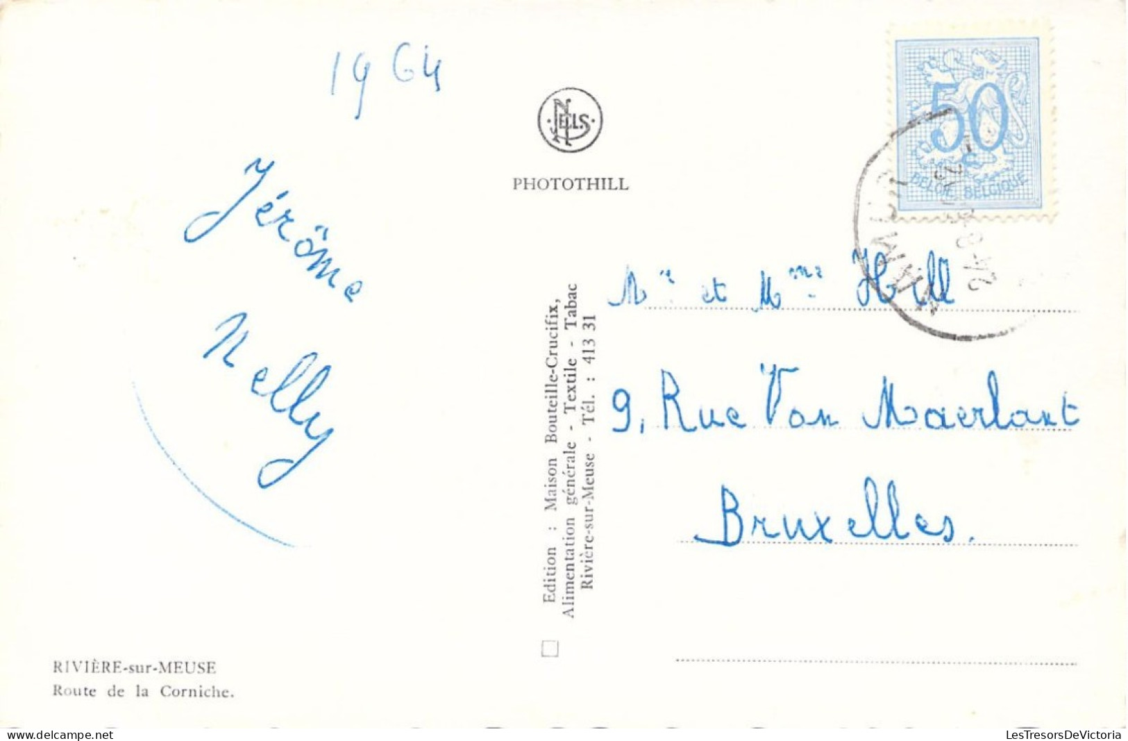 CPA - BELGIQUE - RIVIERE SUR MEUSE - Route De La Corniche - CARTE POSTALE ANCIENNE - Other & Unclassified