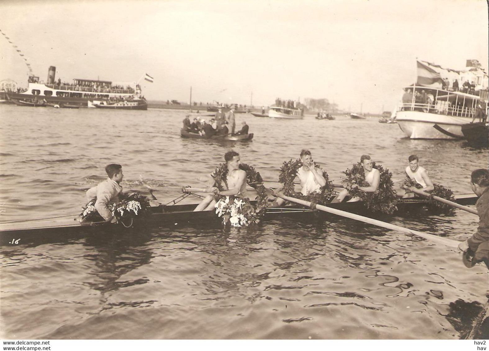 Sport Roeien Foto Varsity Mei 1929 KE4206 - Rowing