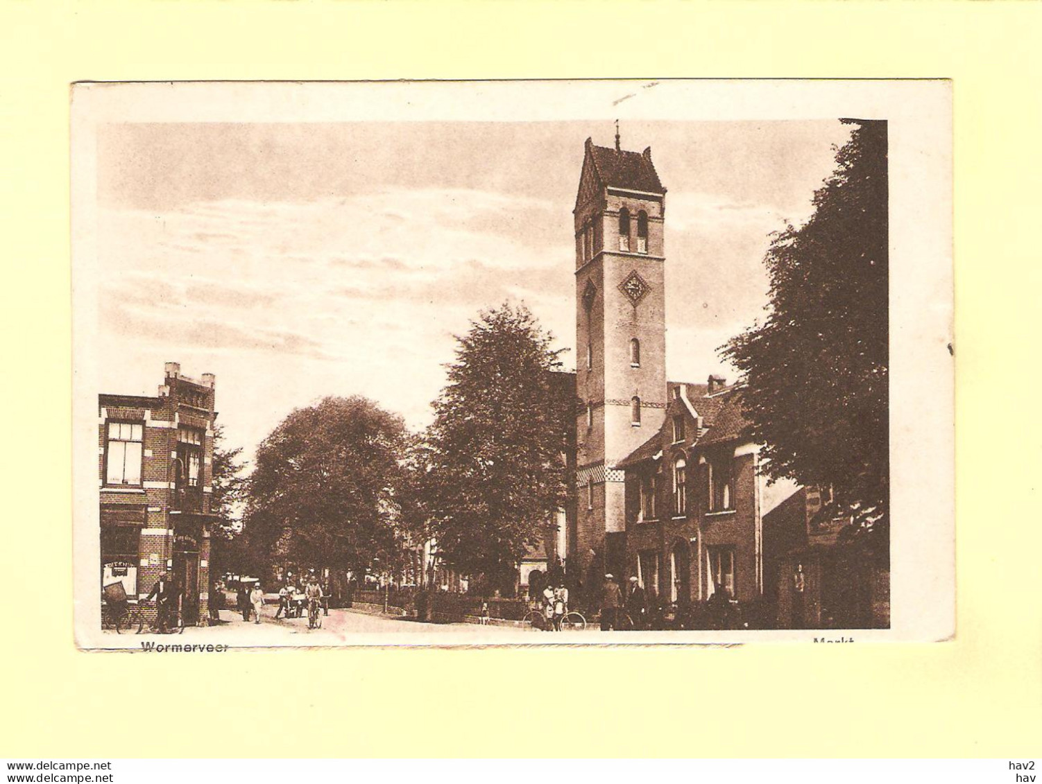 Wormerveer Markt Met Kerk Rechts RY34293 - Wormerveer