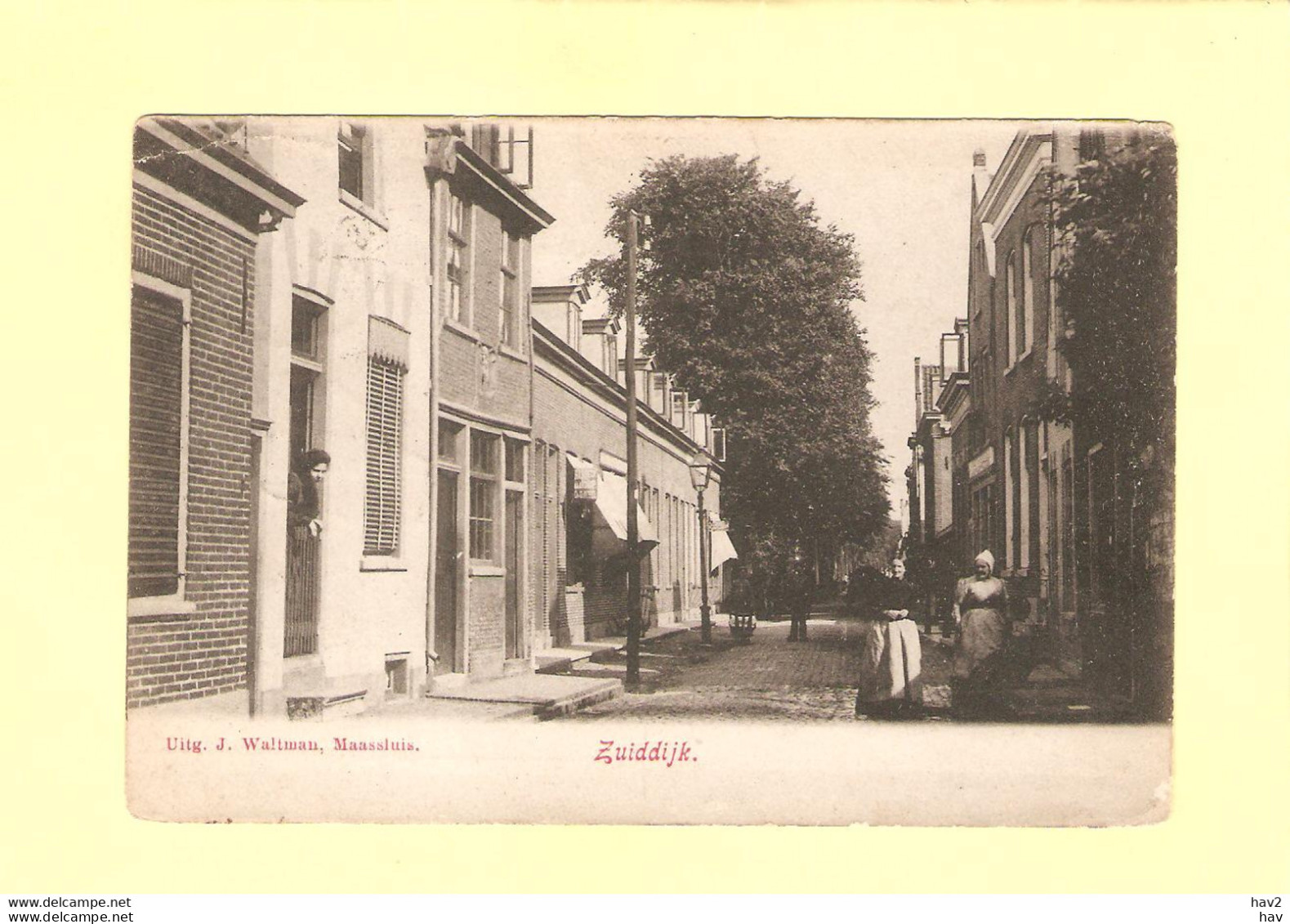 Maassluis Zuiddijk 1910 RY36930 - Maassluis