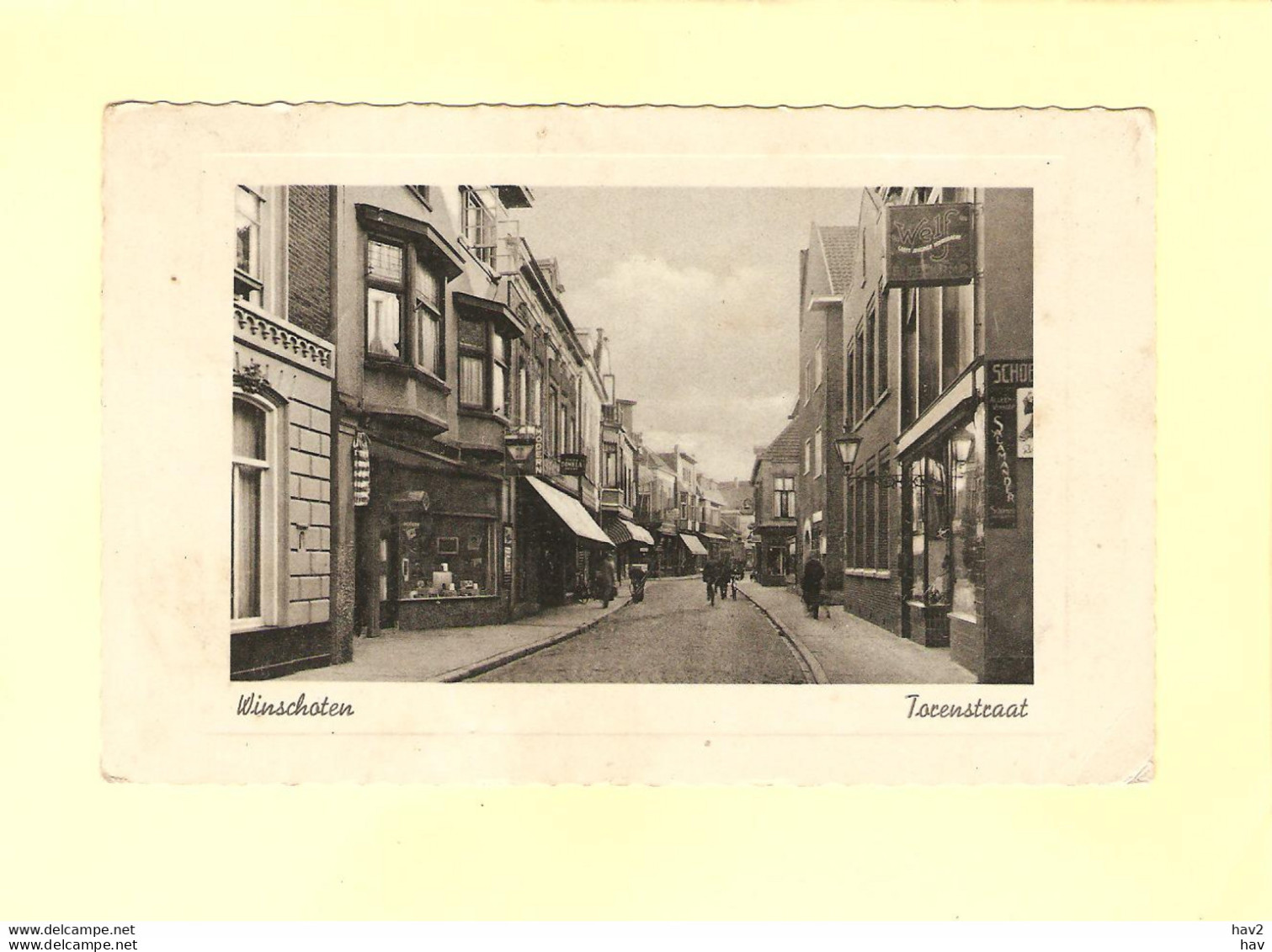 Winschoten Torenstraat Winkels 1941 RY36894 - Winschoten