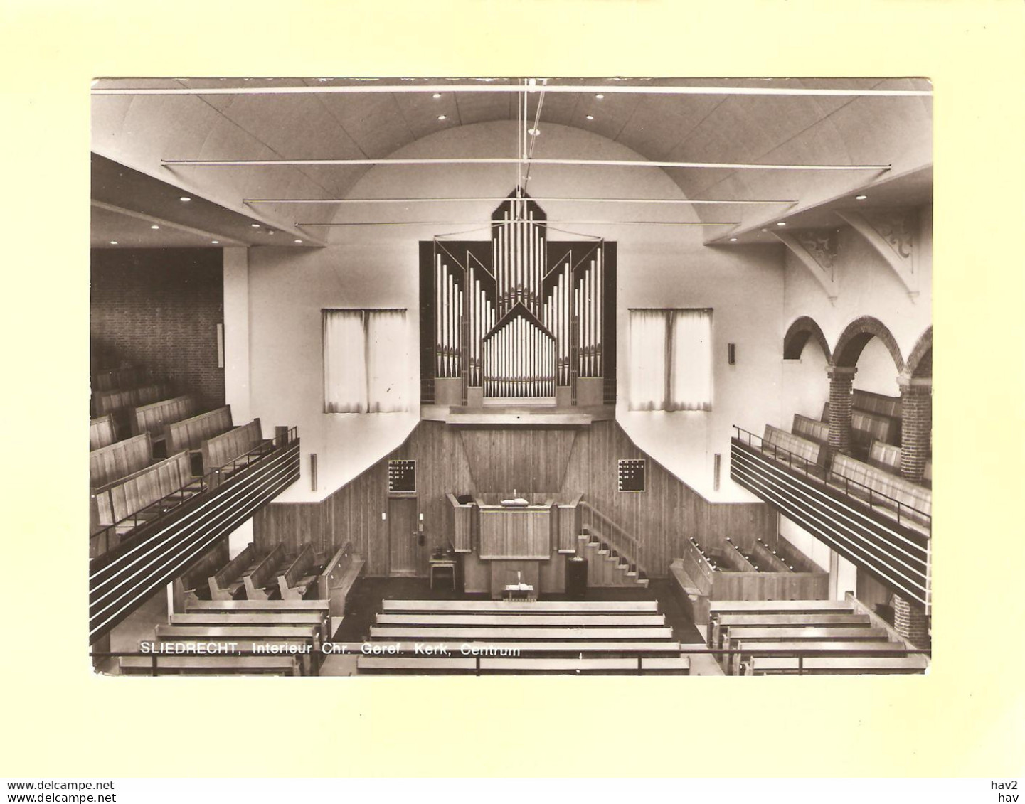 Sliedrecht  Interieur Chr. Gereformeerde  Kerk RY36848 - Sliedrecht